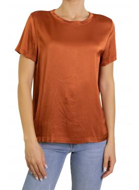 Maglia in raso girocollo